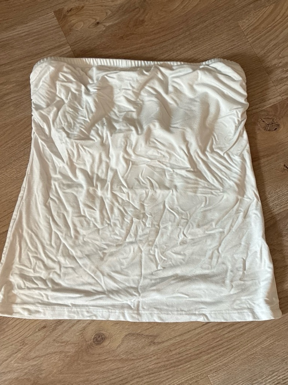 Marshalls White Strapless Tube Crop Top